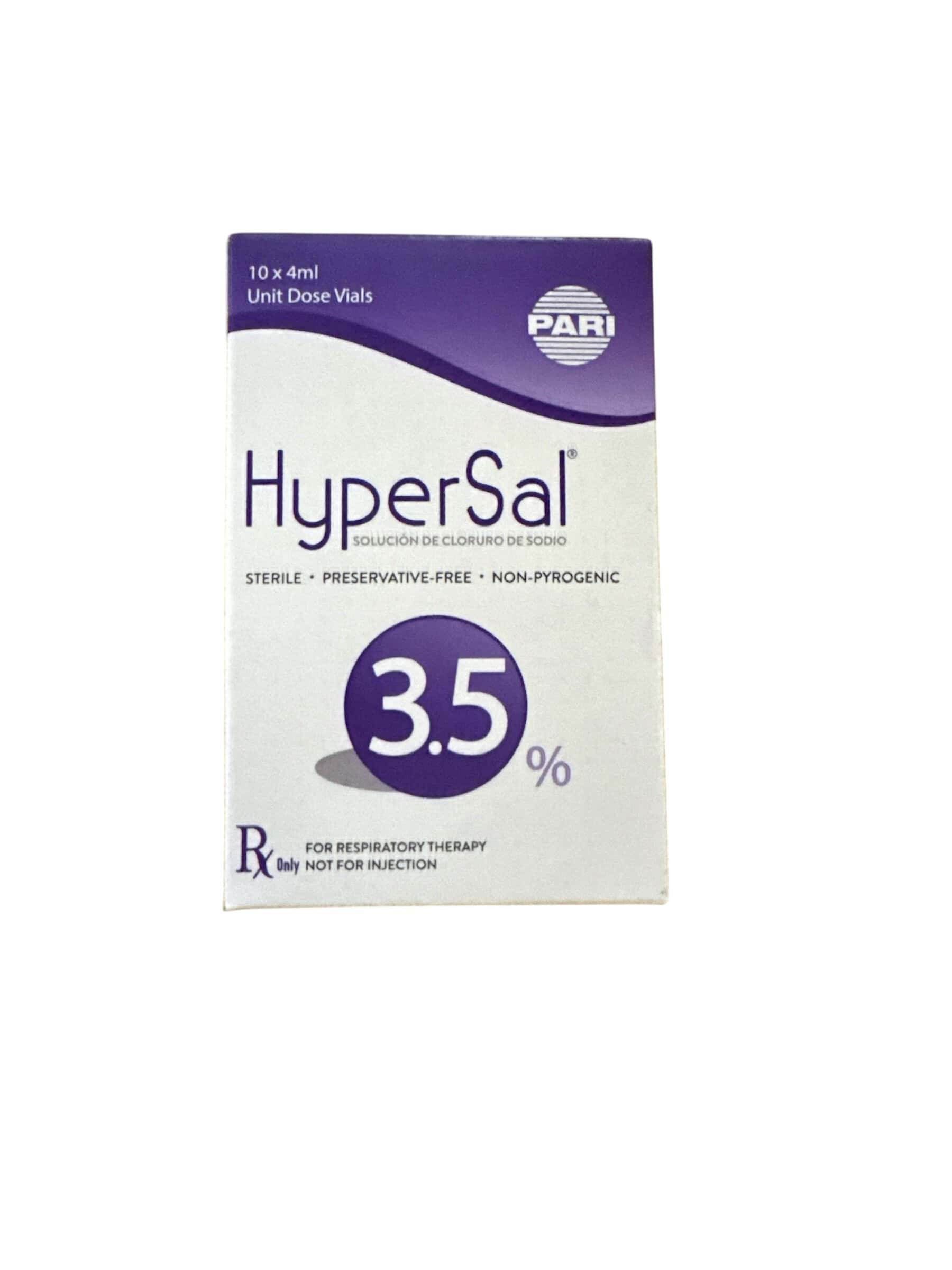 Hypersal sol cloruro de sodio 3.5 pct 10 un x 4 ml