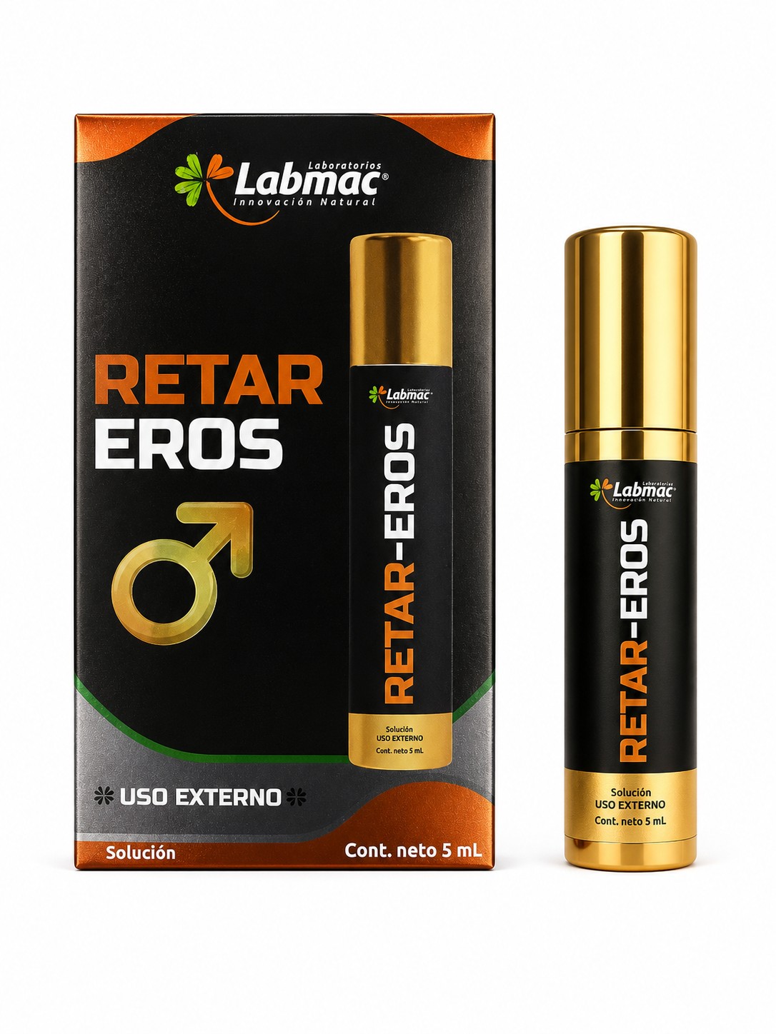 Retad-eros tónico corporal masculino  5 ml